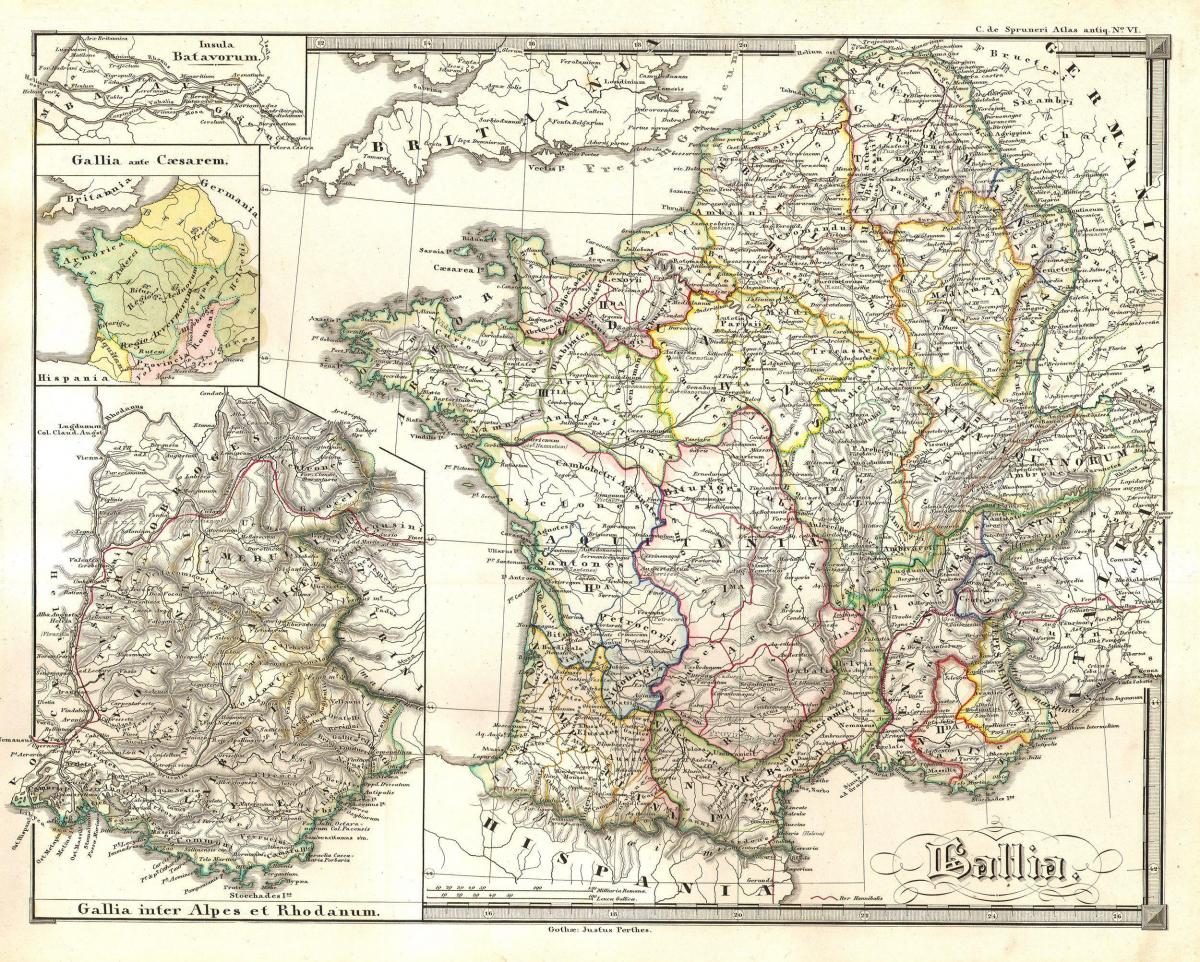 Mappa storica della Francia